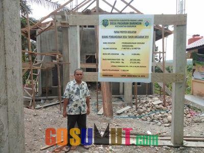 Pemdes Pagaran Baringin Alokasikan Dana Desa untuk Pembangunan Gedung Serbaguna
