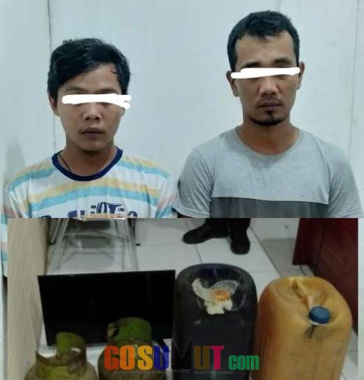 Dua Pelaku Pencurian Diamankan Warga dan Diboyong ke Mapolres Sergai