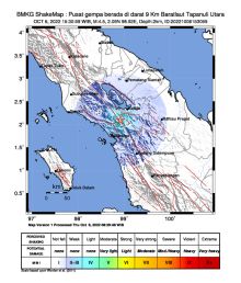 Gempabumi Tektonik 4.5 Kembali Guncang Taput