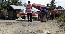 Proyek Jalan Provinsi di Afulu Nisut Amburadul, Dinas PU Tutup Mata