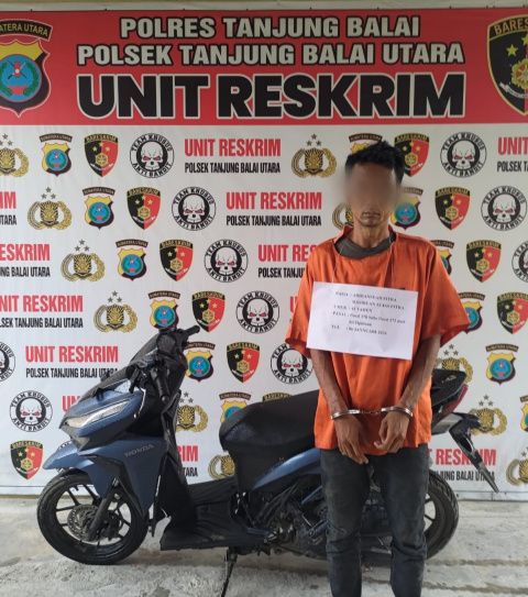 Gelapkan Sepeda Motor Milik Kawan, AFH Dikurung di Sel Tahanan Polsek Tanjung Balai Utara 