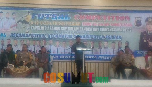 KONI Asahan Hadiri Pembukaan Futsal Piala Kapolres Asahan