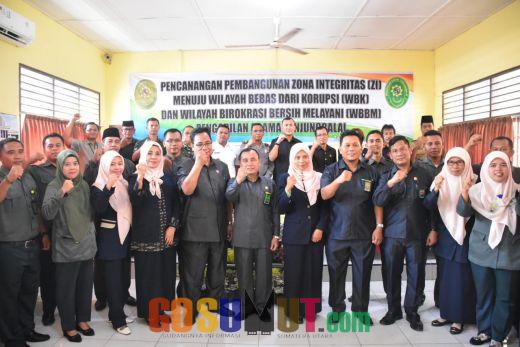 Pengadilan Agama Tanjungbalai  Deklarasi  Zona  Integritas WBK dan WWBM