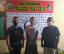 Tekab Polsek NA IX-X Tangkap Pengedar Sabu di Pinang Lombang