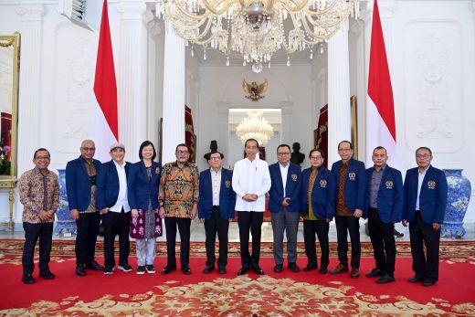 Terima Pengurus PWI Pusat di Istana Merdeka, Presiden Jokowi Imbau Jaga Pemilu Damai