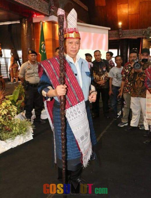 Kunjungan Ketua MPR-RI disambut Hangat Bupati Taput