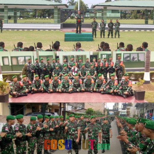 Kolonel Inf Agustatius Sitepu Sambut Danpussenif Mayjen TNI Teguh Pudjo Rumekso di Yonif 125/Simbisa