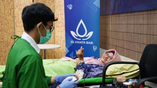 Peduli Kemanusiaan, Ratusan Karyawan XL Axiata Ikut Donor Darah