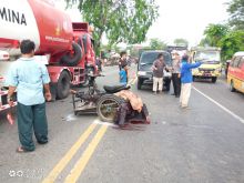Tabrakan Tiga Kendaraan  Di Tanjung Morawa,  1 Tewas
