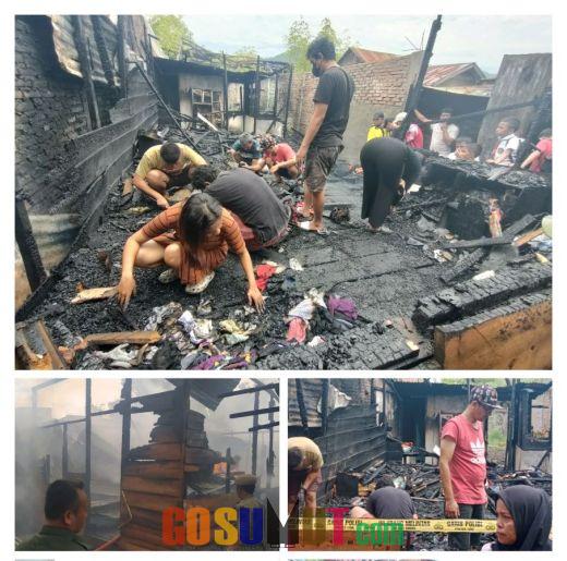 Rumah Keturunan dari Pemilik Rumah Makan Suryo Bundo Kanduang Terbakar di Balige