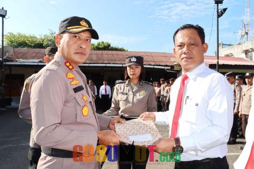 Ungkap Kasus 3,18 Kg Sabu, 6 Personil Polres Padangsidimpuan dapat Penghargaan