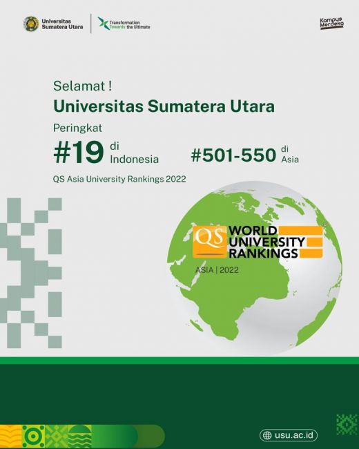 USU Peringkat 19 Universitas Terbaik di Indonesia