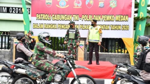 Ciptakan Kondusifitas, 2 Petinggi TNI/Polri Pimpin Patroli Skala Besar di Medan