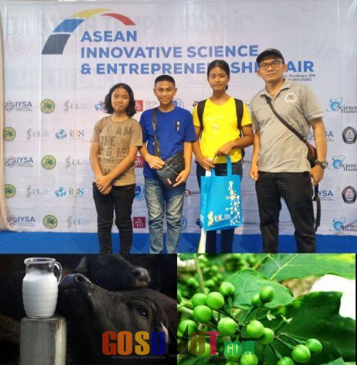Penelitian Rimbang dan Susu Kerbau  Siswa SMP Sigumpar Terpilih jadi Duta Indonesia Young Sains Assosation International Seoul di Korsel