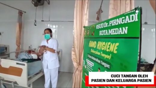 PPI RSUD dr Pirngadi Edukasi Pasien dan Keluarga Jaga Kebersihan dengan Cuci Tangan Pakai Sabun