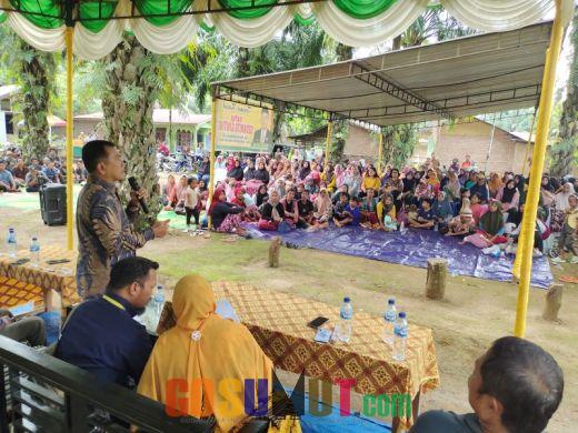 Alamak! Anggota DPRD Langkat Kaget 2 Dusun di Desa Ujung Bandar Gelap Gulita