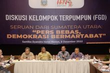 FGD Bahas Demokrasi Pers Jelang HPN 2023 di Medan, Ada 6 Poin Perlu Diperhatikan Mewujudkannya