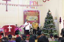 Bupati Darma Wijaya dan Wabup Adlin Tambunan Hadiri Perayaan Natal PGPI Kabupaten Sergai