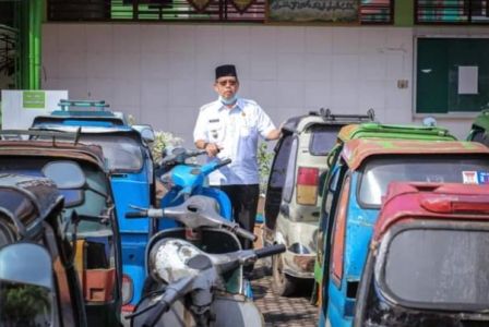 Daya Tarik Wisata Kota Padangsidimpuan, 800 Becak Vespa Uji Kelayakan
