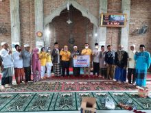 Ketua Golkar Sumut Bantu Pembangunan Masjid Nurul Ikhlas Lubuk Pakam Rp100 Juta
