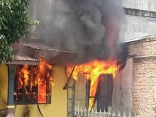 Rumah di Lubukpakam Deliserdang Terbakar, Kerugian 250 Juta