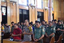 TNI-Polri Polres Labuhanbatu Doa Bersama Korban Gempa dan Tsunami Palu