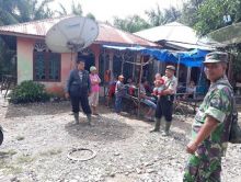 Pasca Banjir, Personil Polisi dan Koramil Siaga di Lokasi Pemukiman Warga