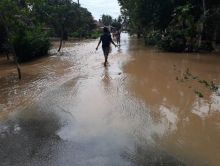 Banjir Mengepung Desa Pasar Lombang dan Lumban Huayan Sosa