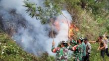 TNI - Polri Aceh Tengah Buru Pelaku Pembakar Hutan dan Lahan