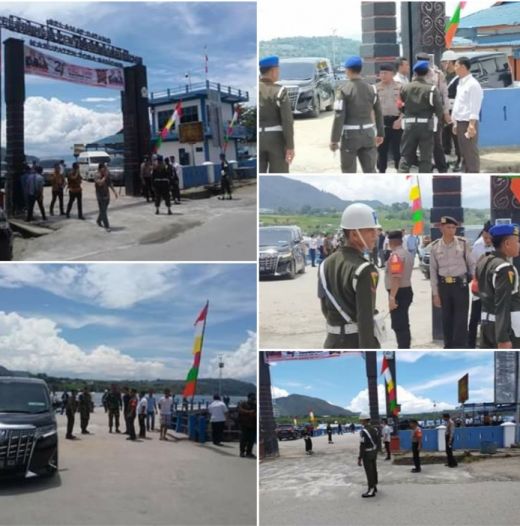 Polres Tobasa, Personil 3 Matra TNI dan Paspampres  Gelar Gladi Bersih Kesiapsiagaan Pengamanan Kunjungan Raja dan Ratu Belanda di Toba