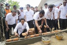 Bersama 3 BUMN, Pelindo 1 Gelar Program Padat Karya Tunai Dipusatkan di Kampung Panau