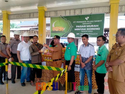 PT Permata Hijau Sawit Menanti Gelar Pasar Murah Migor di Kecamatan Hutaraja Tinggi