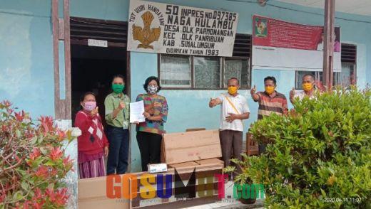 PT TPL Berikan Bantuan Prasarana Sekolah ke SDN 097385 Naga Hulambu