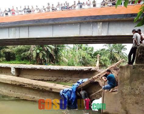 Jembatan Aek Malombu Ambruk, Pekerja Tewas Terhimpit