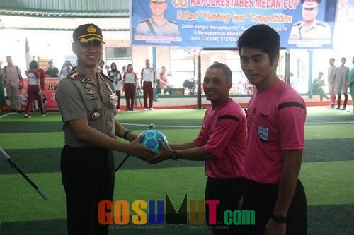 Sambut HUT RI, Polrestabes Medan Gelar Turnamen Futsal