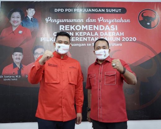 PDI P Resmi Usung Bobby Nasution - Aulia Rahman di Pilkada Medan