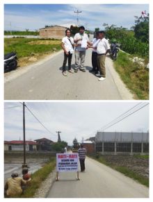 TPL Tambal Jalan di Desa Patane IV Kecamatan Porsea 