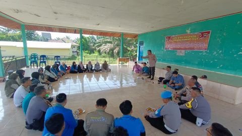 Polres Inhu Laksanakan Ops Bina Waspada di Desa Rawa Bangun