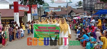 Ribuan Santri dan Ibu Pengajian Ikuti Pawai Peringatan 1 Muharram 1440 Hijriyah