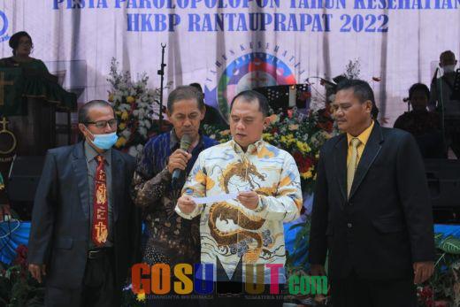 Bupati Erik Hadiri Pesta Parolopolopon Tahun Kesehatian HKBP Rantauprapat 2022.