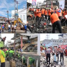 Tata Kota Padangsidimpuan yang Lebih Baik, Ratusan ASN TNI Polri Gotong Royong di Seputaran Jalan Thamrin