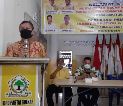 Di Arena Muscam Golkar, Syaf Lubis: Menangkan Bobby Nasution