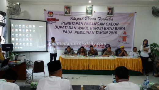 KPU Batubara Tetapkan 4 Paslon Berlaga di Pilkada