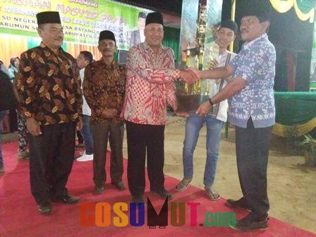 Kecamatan Barumun Meraih Juara Umum Festival Lomba Seni Nasyid Tingkat Kabupaten Palas