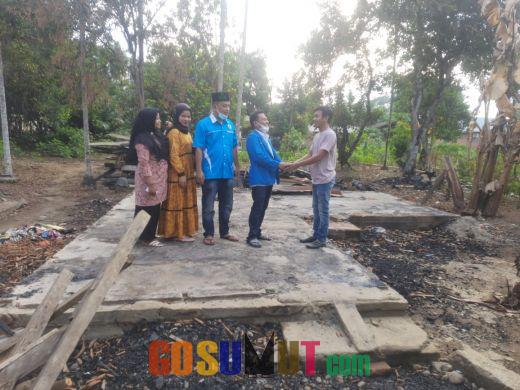 DPD KNPI Palas dan GPAY Bantu Korban Kebakaran di Ikpos Sibuhuan