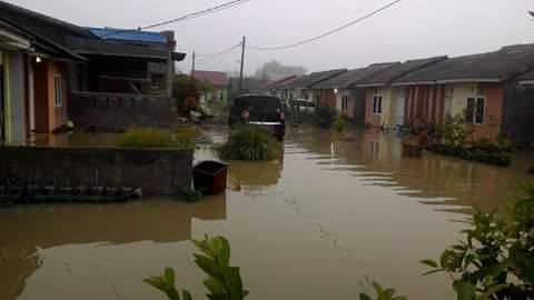 Drainase Buruk, Komplek Perumahan di Binjai Banjir Hingga 30 CM