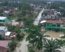 3 Hari Diguyur hujan, Ribuan Rumah di Kecamatan Tanjung Beringin Dilanda Banjir 