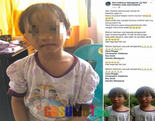 Viral di FB Ayah Kandung Siksa Putrinya, Tim Cyber Trop & Tim Opsnal Reskrim Polres Tobasa Ringkus Pelaku