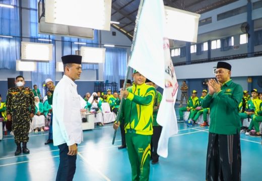 Ijeck Lepas Kontingen Porseni NU Sumut, Targetkan Tiga Besar Juara Umum