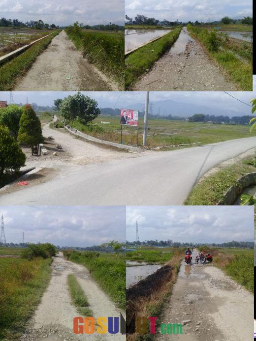 Jalan Pangasean - Hutanamora Penghubung Dua  Kecamatan Rusak parah